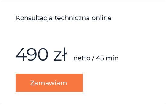 Konsultacja techniczna - on-line